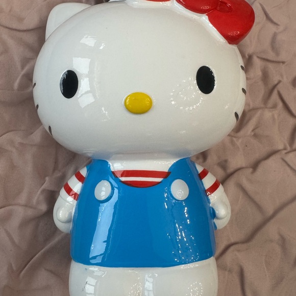 HELLO KITTY SOAP/LOTION DISPENSER BLUEJUMPER STRIPED SHIRT SPRING SUMMER - Picture 6 of 6